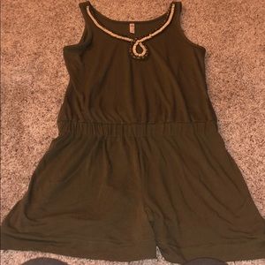 Dark green romper